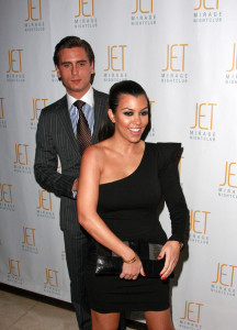 Kourtney Kardashian and Scott Disick arrive at Jet nightclub in the Mirage Resort and Casino on February 20th 2010 in Las Vegas 2