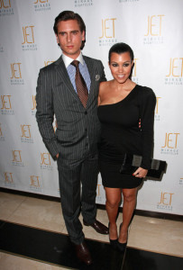 Kourtney Kardashian and Scott Disick arrive at Jet nightclub in the Mirage Resort and Casino on February 20th 2010 in Las Vegas 3