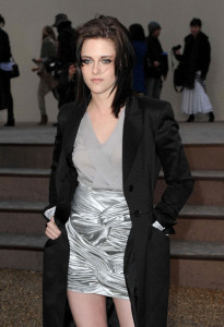 Kristen Stewart at the Burberry Prorsum Autumn Winter 2010 Womens fashion show at the Parade Ground Chelsea College of Art on February 23rd 2010 in London England 1