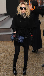 Mary Kate Olsen at the Burberry Prorsum Autumn Winter 2010 Womens fashion show at the Parade Ground Chelsea College of Art on February 23rd 2010 in London England 2