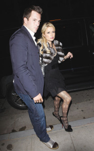 Paris Hilton and Doug Reinhardt spotted arriving at Dan Tanas restaurant on February 17th 2010 in Los Angeles 3