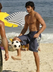 Jesus Luz seen with friends on the beach in Ipanema on February 24th 2010 at the south area of Rio de Janeiro Brazil 5