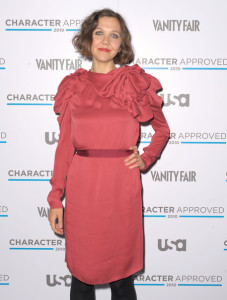 Maggie Gyllenhaal arrives at the 2nd Annual Character Approved Awards cocktail reception at The IAC Building on February 25th 2010 in New York City 2