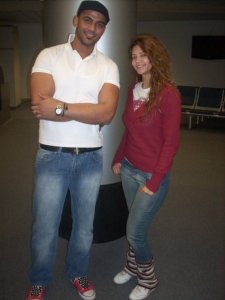 photo of Mohamad Ali Maghrabi from Egypt before star academy with Rania Ragab from Egypt