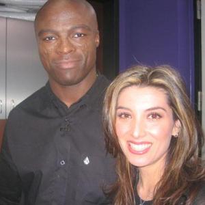 Mezhgan Hussainy picture with singer Seal