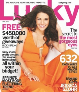 Jessica Szohr photo shoot for the April 2010 issue of Lucky magazine 3