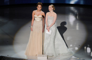 Miley Cyrus and Amanda Seyfried during the 82nd Annual Academy Awards held at Kodak Theatre on March 7th 2010 in Hollywood 5