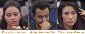 third nomination of Star Academy 2010 of Bassel from Jordan, Aline from Lebanon and Tahra from Morocco