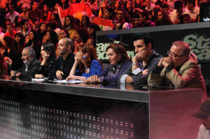 star academy fouth prime on March 12th 2010 picture of all the teachers watching the students as they perform on stage