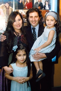 Lebanese married couple Karine and Fadi family picture with their two daughters