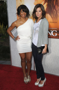 Ashley Tisdale and Monique Coleman at The Last Song movie premiere on March 25th 2010 at ArcLight Hollywood in Los Angeles 1