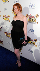 Christina Hendricks arrives at the world premiere of Cirque du Soleil Viva ELVIS production at the Aria Resort at CityCenter February 19th 2010 in Las Vegas Nevada 3