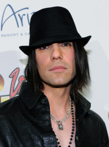 Criss Angel arrives at the world premiere of Cirque du Soleil Viva ELVIS production at the Aria Resort at CityCenter February 19th 2010 in Las Vegas Nevada 1