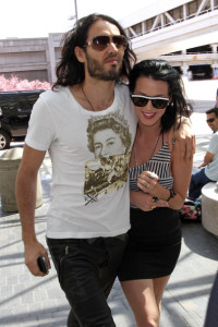 Russell Brand and Katy Perry spotted together on March 28th 2010 as they get ready to check in at Los Angeles International Airport 2