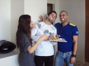 Picture of Mohamad bash birthday held at his house in Syria March 2010 with Ibrahim Dashti and Lara Scandar 4