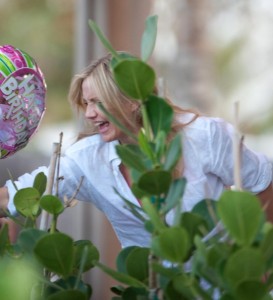 Cameron Diaz spotted at a friends party event at the poolside on April 3rd 2010 in Miami 5