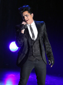 Adam Lambert performs onstage at the 21st Annual GLAAD Media Awards held at Hyatt Regency Century Plaza on April 17th 2010 in Century City 7