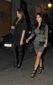 Kim Kardashian sotted on April 11th 2010 as she was out in Madrid 1