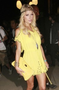 Paris Hilton showing seen at the day two of the Coachella Music and Arts Festival at The Empire Polo Club on April 17th 2010 in Indio California 3