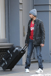 Jesus Luz seen on March 1st 2010 as he shops for a suitcase at the Oakley store in Soho 3