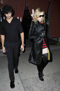 Jesus Luz with Madonna on March 19th 2010 as they leave Morimoto Restaurant in New York City 2