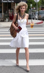 AnnaLynne McCord seen leaving Aroma Cafe after having lunch with Kellan Lutz and his mom on April 15th 2010 in Studio City California 2