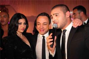 Joseph Attieh photo while singing at the fourseasons Hotel in Beirut together with lebanese singer Haifa Wehbe 3