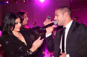 Joseph Attieh photo while singing at the fourseasons Hotel in Beirut together with lebanese singer Haifa Wehbe 7