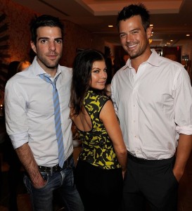 Josh Duhamel together with Fergie at the May 2010 cover celebration of Elle Magazine on April 9th 2010 at NYCs Crosby Street Hotel 1