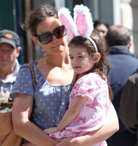 Katie Holmes seen with a bunny styled Suri Cruise while visiting the ABC Carpet and Home Co store on April 10th 2010 in New York City 4