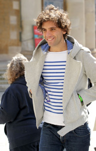 Mika spotted on April 11th 2010 as he was leaving the BBC Radio Theatre in central London after taping an edition of Weekend Wogan 1