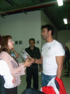 Mohamad Ali Moghrabi picture on Friday April 30th 2010 as he gets out of star academy building in Lebanon 10