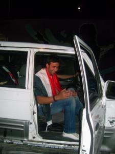 Mohamad Ali Moghrabi picture on Friday April 30th 2010 as he gets out of star academy building in Lebanon 5