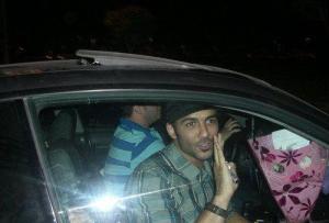 Mohamad Moghraby picture as he reaches Cairo Airport after being voted off star academy seven on April 30th 2010 3