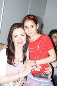 Picture of the Syrian actress Safaa Sultan while at a book exhibition in April 2010 in Damascus Syria 5