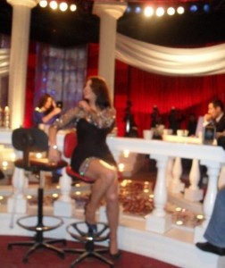 Haifa Wehbe picture during the 2010 new year interview on Hadis El Balad TV channel 1