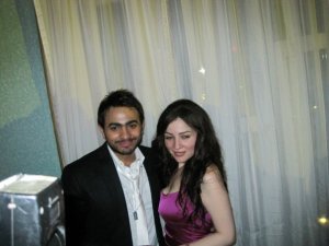 tamer hosny and Mai Ezzideen together at a private party gathering 3