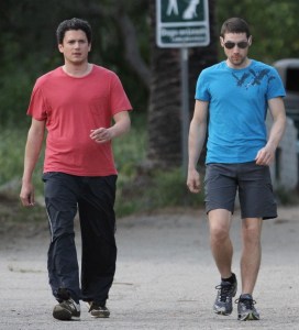 Wentworth Miller spotted wearing a red tshirt as he goes for a hike on April 15th 2010 in Los Angeles 2