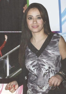 the 8th prime of star academy 2010 on April 9th 2010 picture of Aline Kessis within the audience cheering her friends