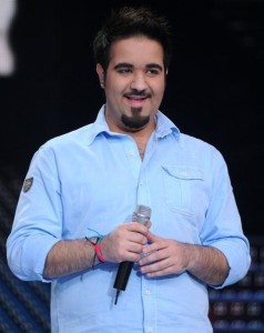 the 8th prime of star academy 2010 on April 9th 2010 picture of Kuwaiti student Abhdul Aziz on stage