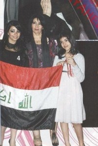 the 8th prime of star academy 2010 on April 9th 2010 picture of Rahma Ahmeds family of mother and sister