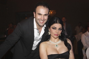 Haifa Wehbe at the ART Award as best singer actress for her role in Dokkan Shahata during the ceremony held in Cairo Egypt 5