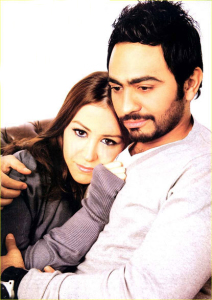 Tamer Hosny and Menna Shalabi photo shoot from the new upcoming movie Noor Aini 2