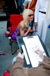 Tila Tequila picture on April 14th 2010 as she visits the Global Grind offices near Wall Street 6