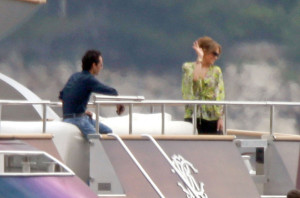 Jennifer Lopez and Marc Anthony seen together on May 13th 2010 as they head to Roberto Cavallis yacht 1