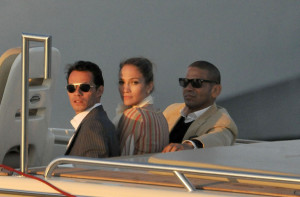 Jennifer Lopez and Marc Anthony spotted together on May 17th 2010 as they visit Lakshmi Mittal and his family on their yacht 1