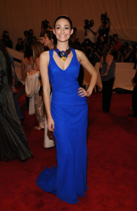 Emmy Rossum attends the Costume Institute Gala of the American Woman Fashioning a National Identity exhibition at The Metropolitan Museum on May 3rd 2010 in New York 3