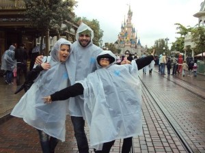 Star Academy season seven students Mohamad Ramadan with Rahma Ahmed and Asmae Mahalawi picture during their visit to Euro Disney after winning the paris trip 8