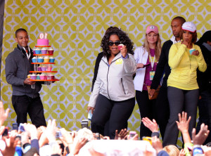 Oprah Winfrey attends the Live Your Best Life Walk to celebrate O Magazines 10th Anniversary at Intrepid Welcome Center on May 9th 2010 in New York 3