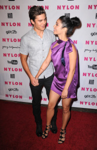 Zac Efron and Vanessa Hudgens arrive at the NYLON and YouTube Young Hollywood Party at the Roosevelt Hotel on May 12th 2010 in Hollywood 4